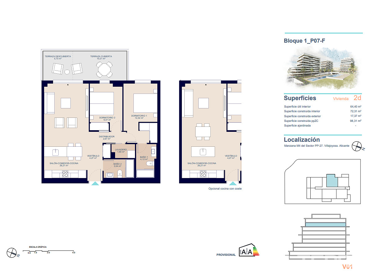 Apartments for Sale in  Villajoyosa, Costa Blanca, Spain - 124560