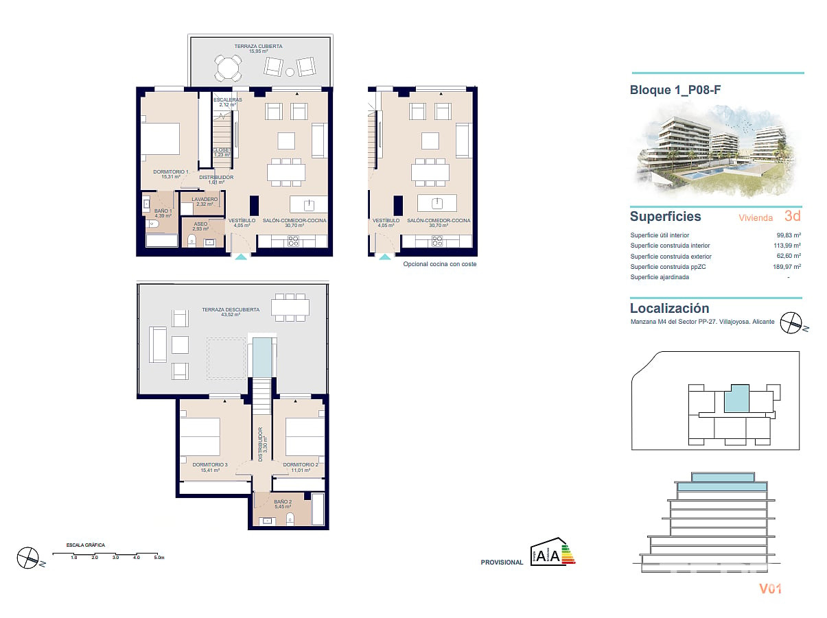 Apartments for Sale in  Villajoyosa, Costa Blanca, Spain - 124561