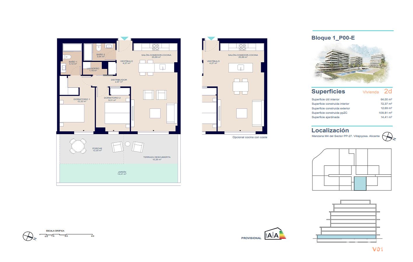 Apartments for Sale in  Villajoyosa, Costa Blanca, Spain - 124563