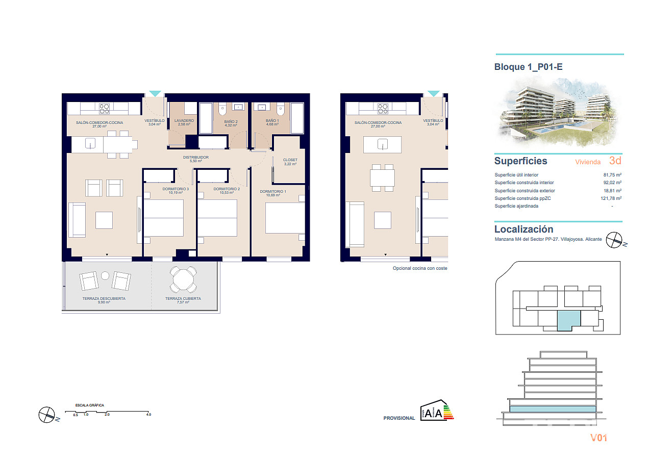 Apartments for Sale in  Villajoyosa, Costa Blanca, Spain - 124565