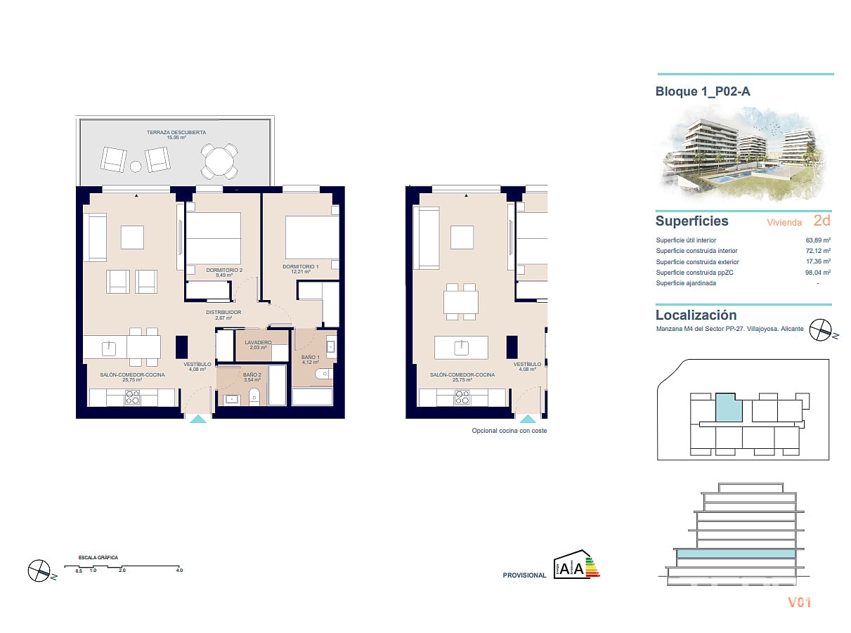 Apartments for Sale in  Villajoyosa, Costa Blanca, Spain - 124568