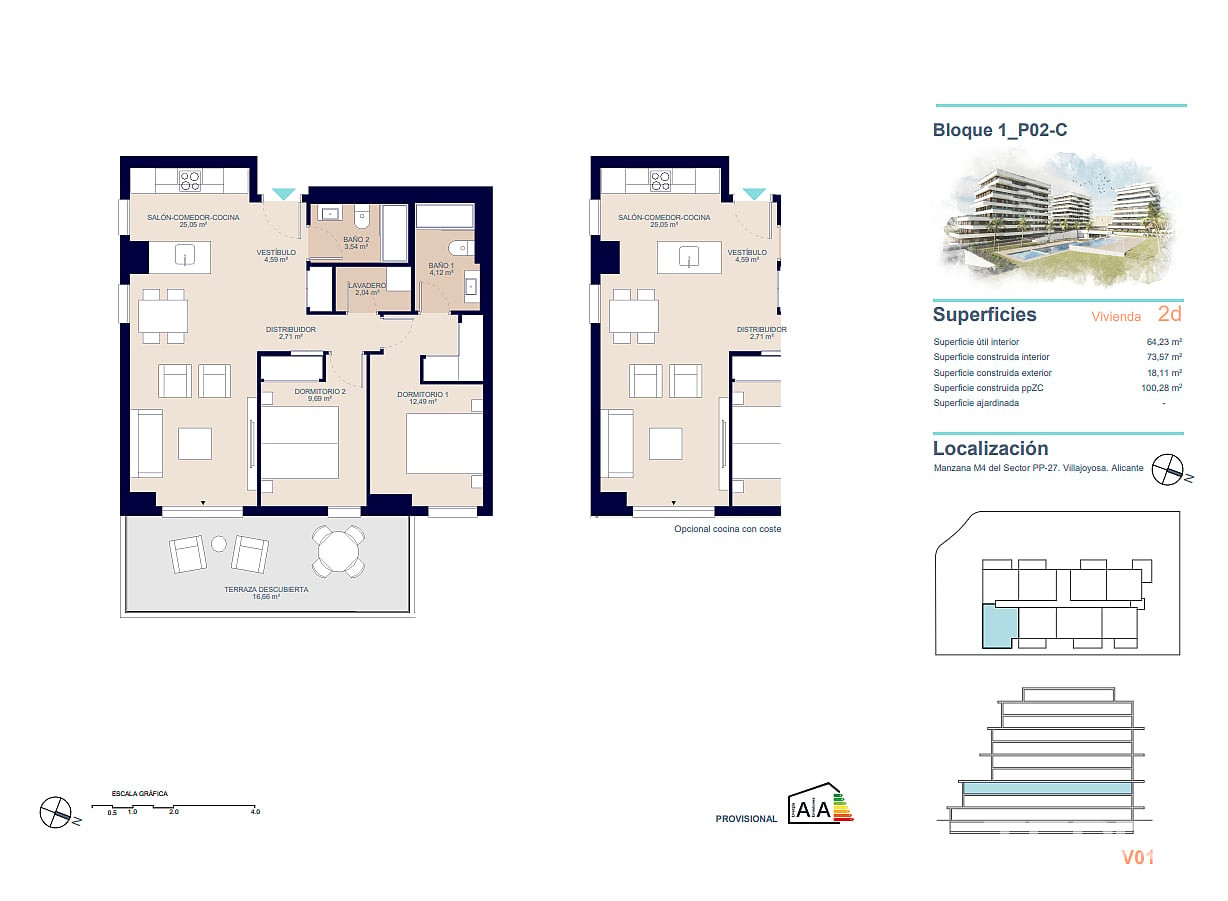 Apartments for Sale in  Villajoyosa, Costa Blanca, Spain - 124569