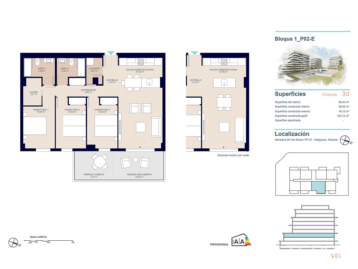 Apartments for Sale in  Villajoyosa, Costa Blanca, Spain - 124570