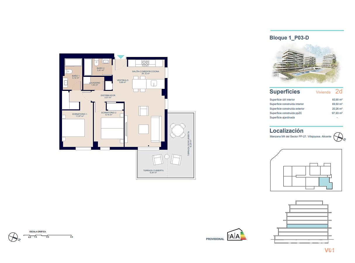 Apartments for Sale in  Villajoyosa, Costa Blanca, Spain - 124572