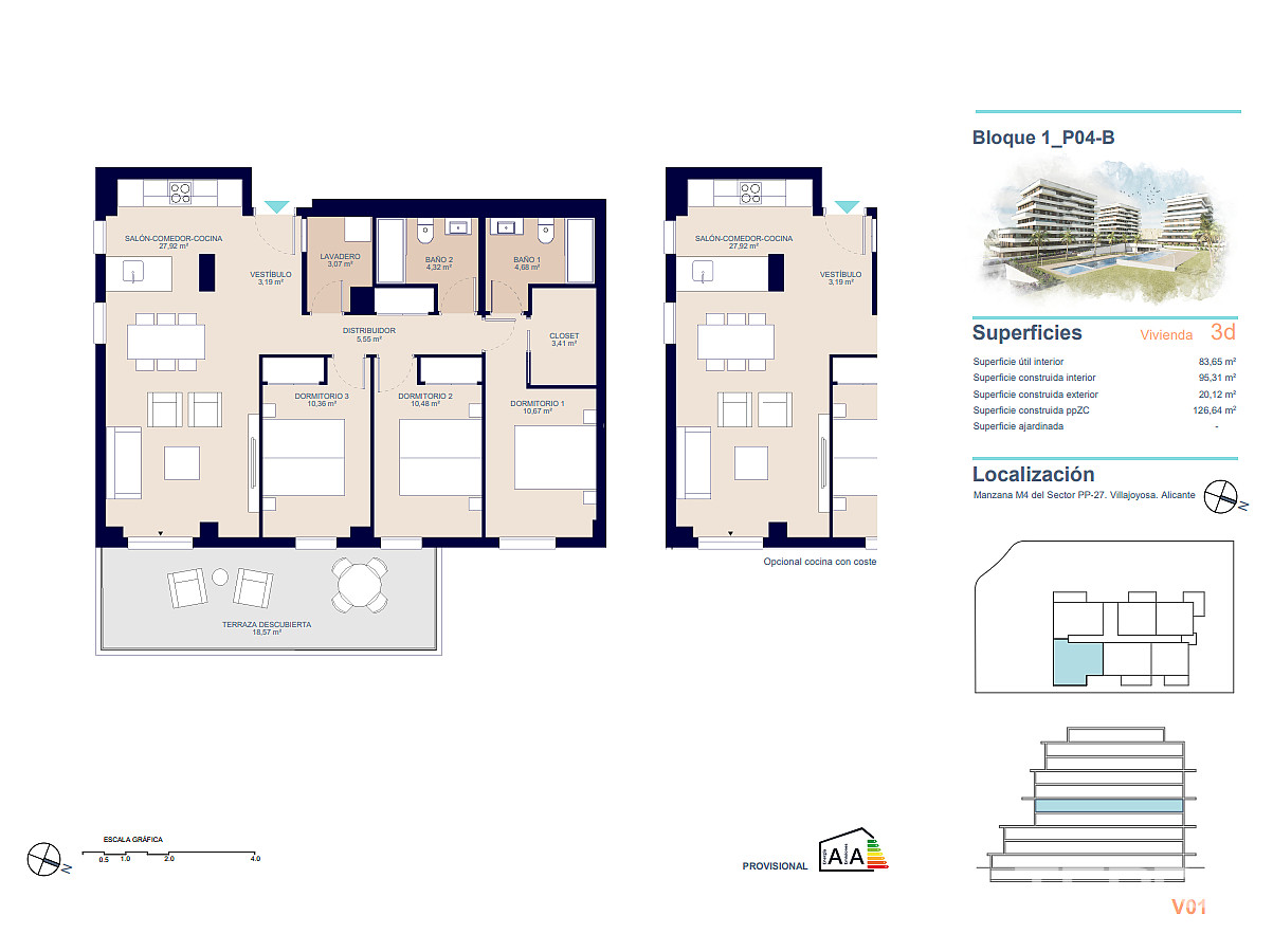 Apartments for Sale in  Villajoyosa, Costa Blanca, Spain - 124573
