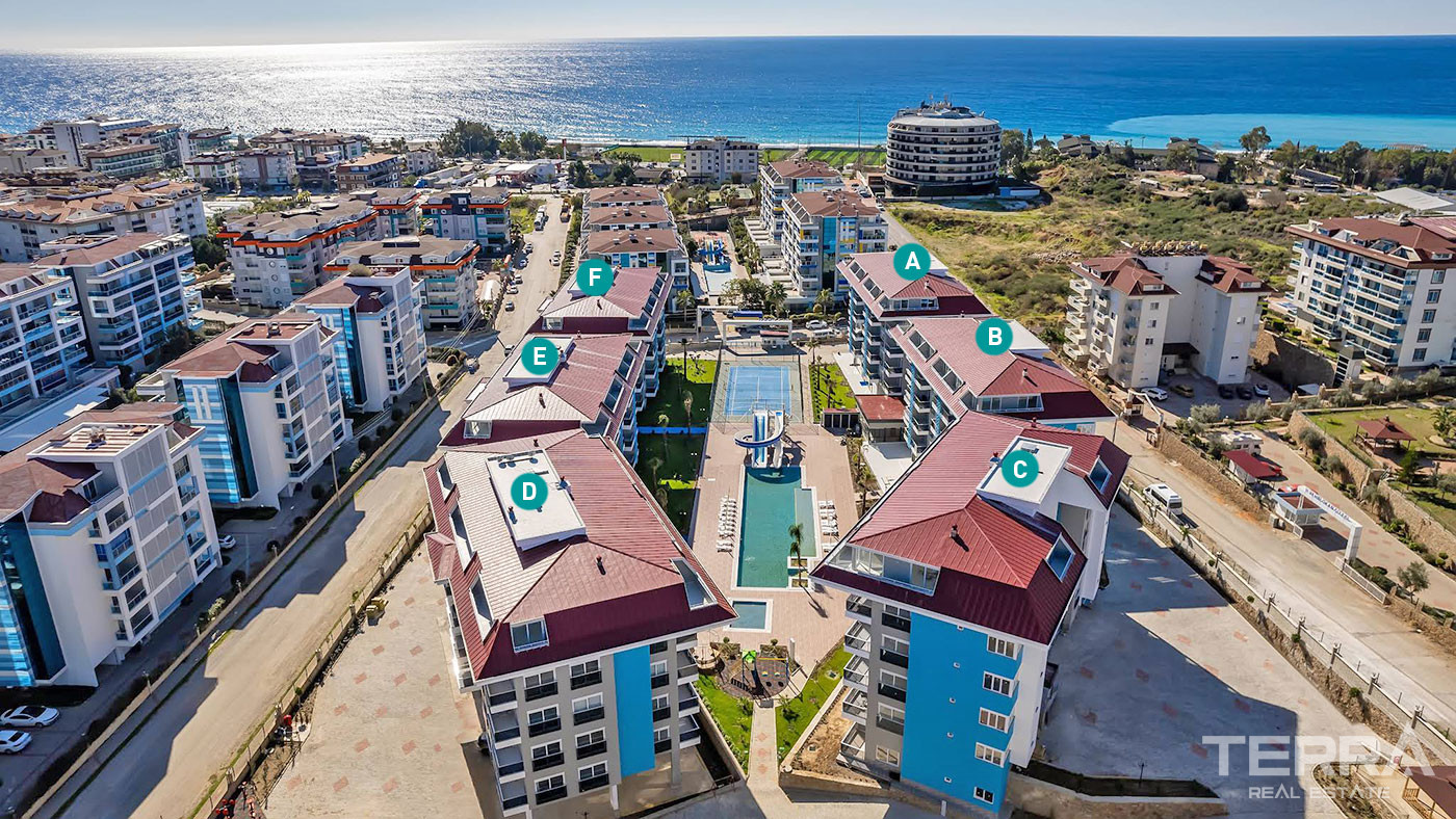 Calypso Residence — lejligheder til salg i Kestel, Alanya, Tyrkiet - 124634