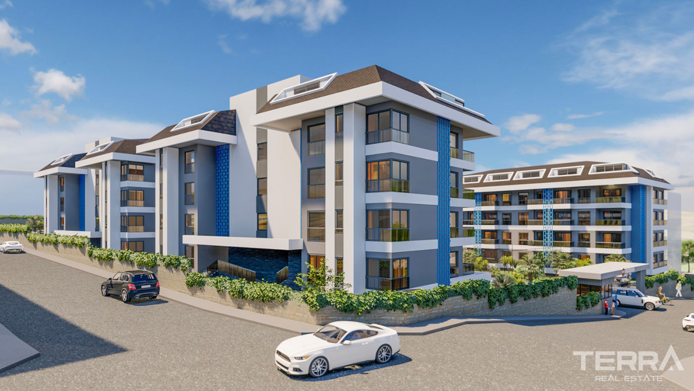 Calypso Residence — lejligheder til salg i Kestel, Alanya, Tyrkiet - 124673
