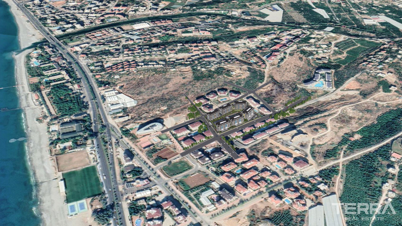 Calypso Residence — lejligheder til salg i Kestel, Alanya, Tyrkiet - 124692