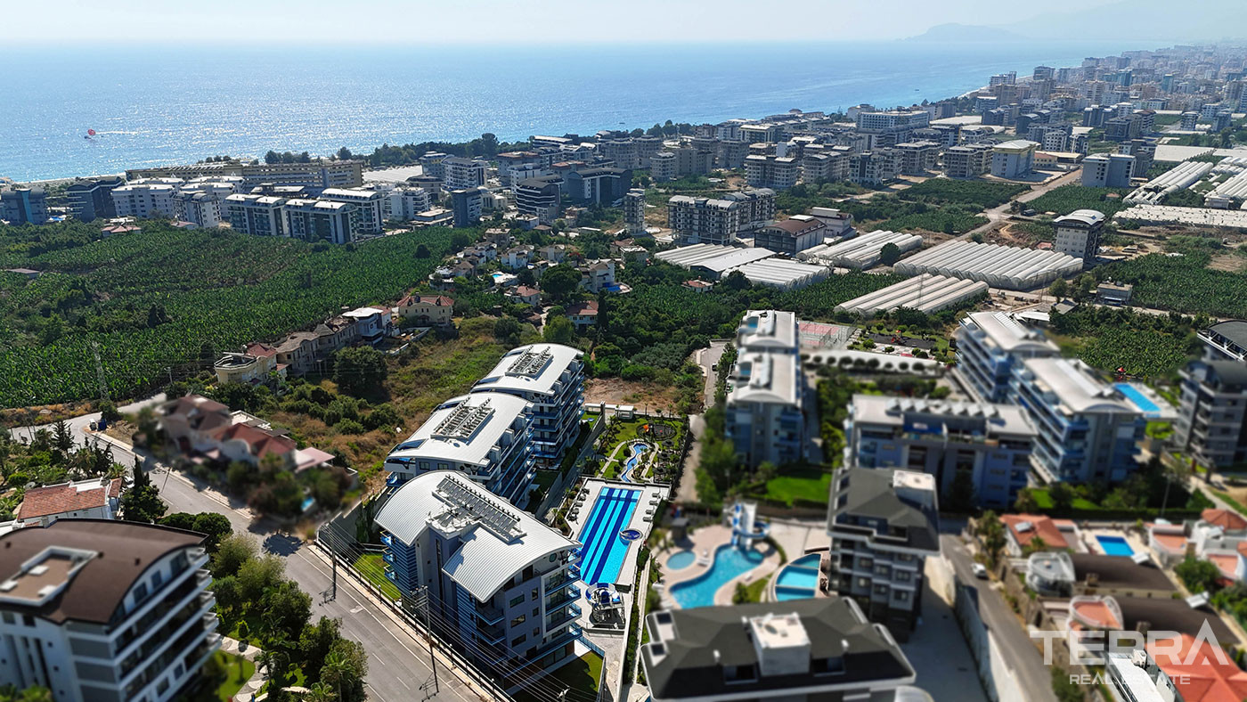 Lejlighed til salg i Eco Blue Residence, Kargıcak, Alanya, Tyrkiet - 124799