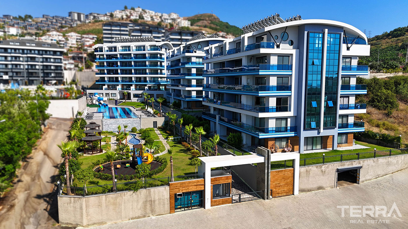 Lejlighed til salg i Eco Blue Residence, Kargıcak, Alanya, Tyrkiet - 124801