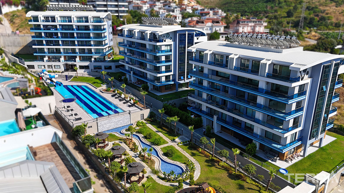 Lejlighed til salg i Eco Blue Residence, Kargıcak, Alanya, Tyrkiet - 124802
