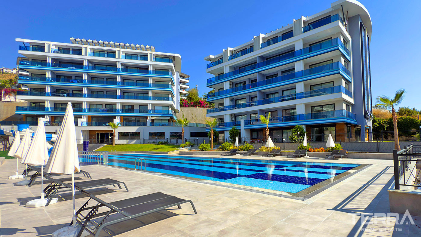 Lejlighed til salg i Eco Blue Residence, Kargıcak, Alanya, Tyrkiet