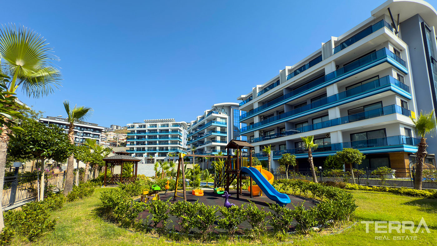 Lejlighed til salg i Eco Blue Residence, Kargıcak, Alanya, Tyrkiet - 124822