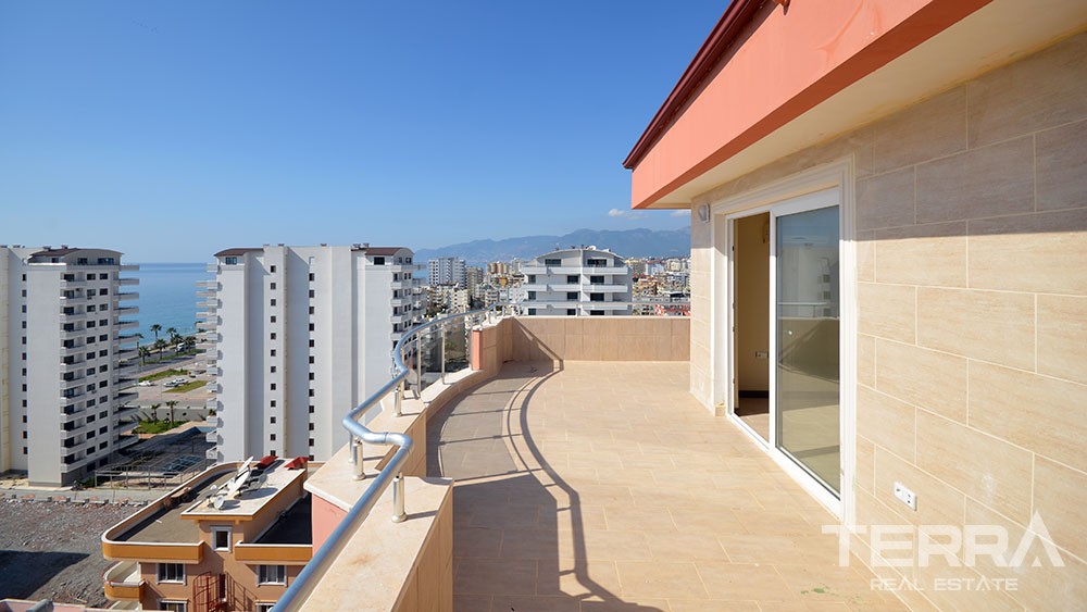 Penthouse direkt am Strand zum Verkauf in Mahmutlar Alanya - 7467
