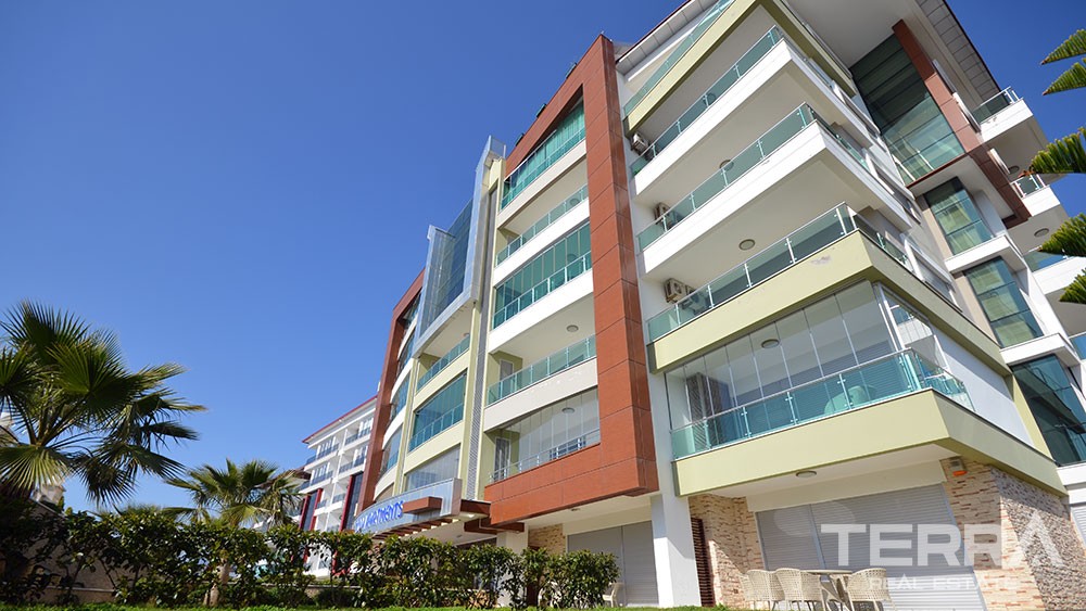 Blick auf den Strand, Garten Duplex in Kestel Alanya zu verkaufen - 7509
