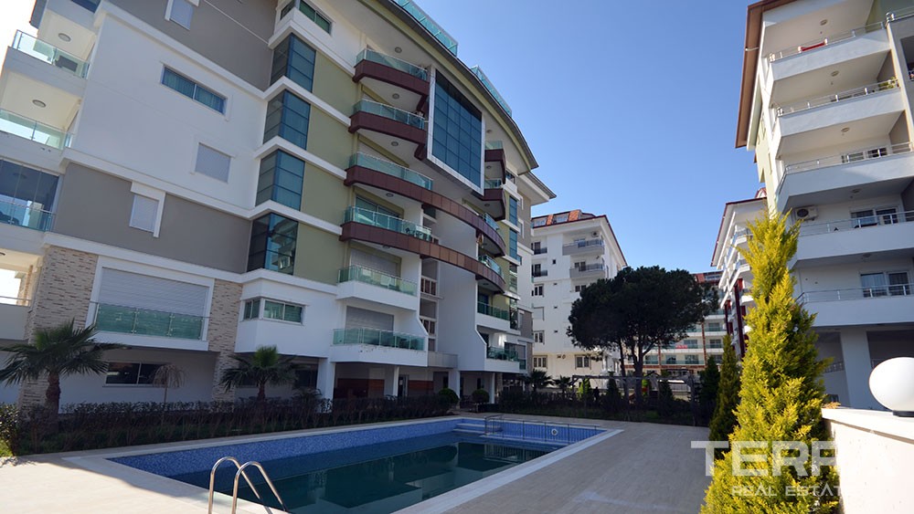 Blick auf den Strand, Garten Duplex in Kestel Alanya zu verkaufen - 7511