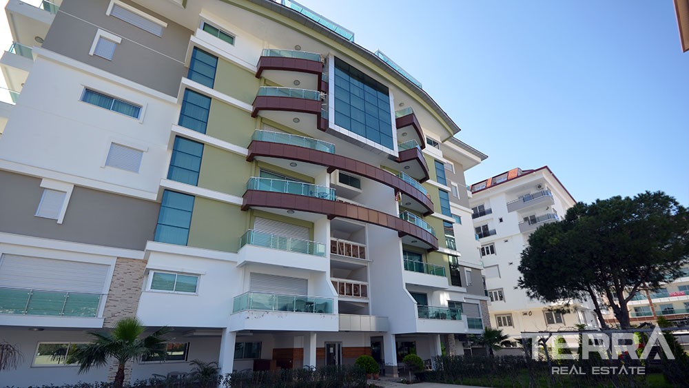 Blick auf den Strand, Garten Duplex in Kestel Alanya zu verkaufen - 7512