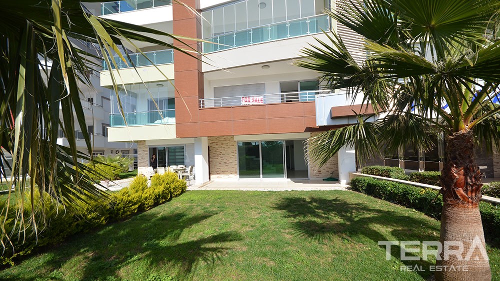 Blick auf den Strand, Garten Duplex in Kestel Alanya zu verkaufen - 7514