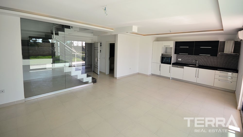 Blick auf den Strand, Garten Duplex in Kestel Alanya zu verkaufen - 7515