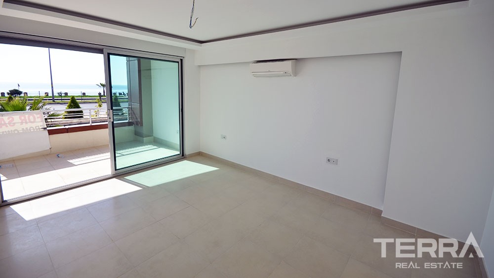 Blick auf den Strand, Garten Duplex in Kestel Alanya zu verkaufen - 7521
