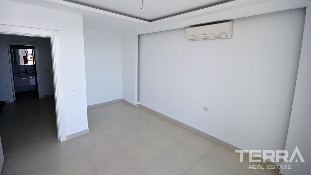 Blick auf den Strand, Garten Duplex in Kestel Alanya zu verkaufen - 7524