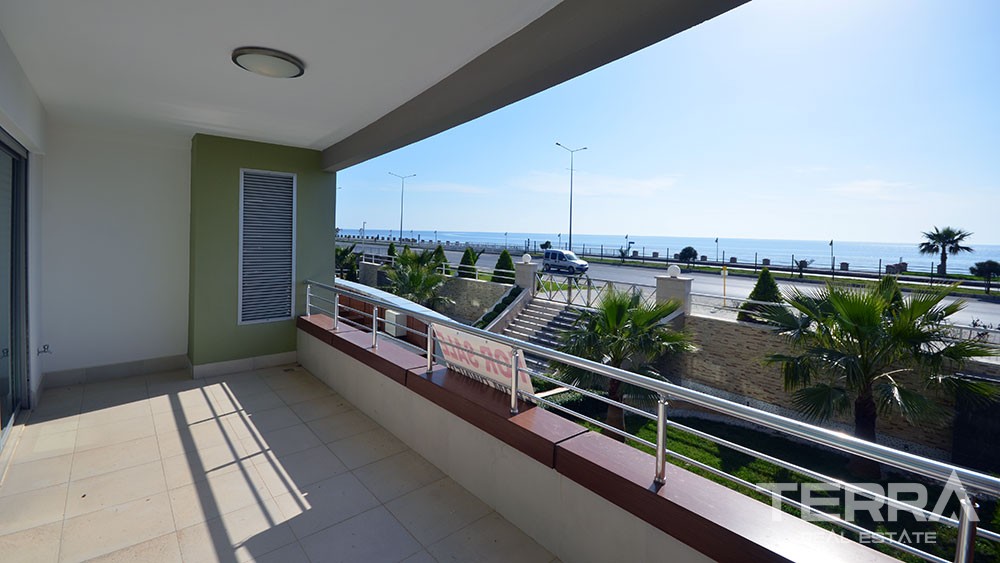 Blick auf den Strand, Garten Duplex in Kestel Alanya zu verkaufen - 7540