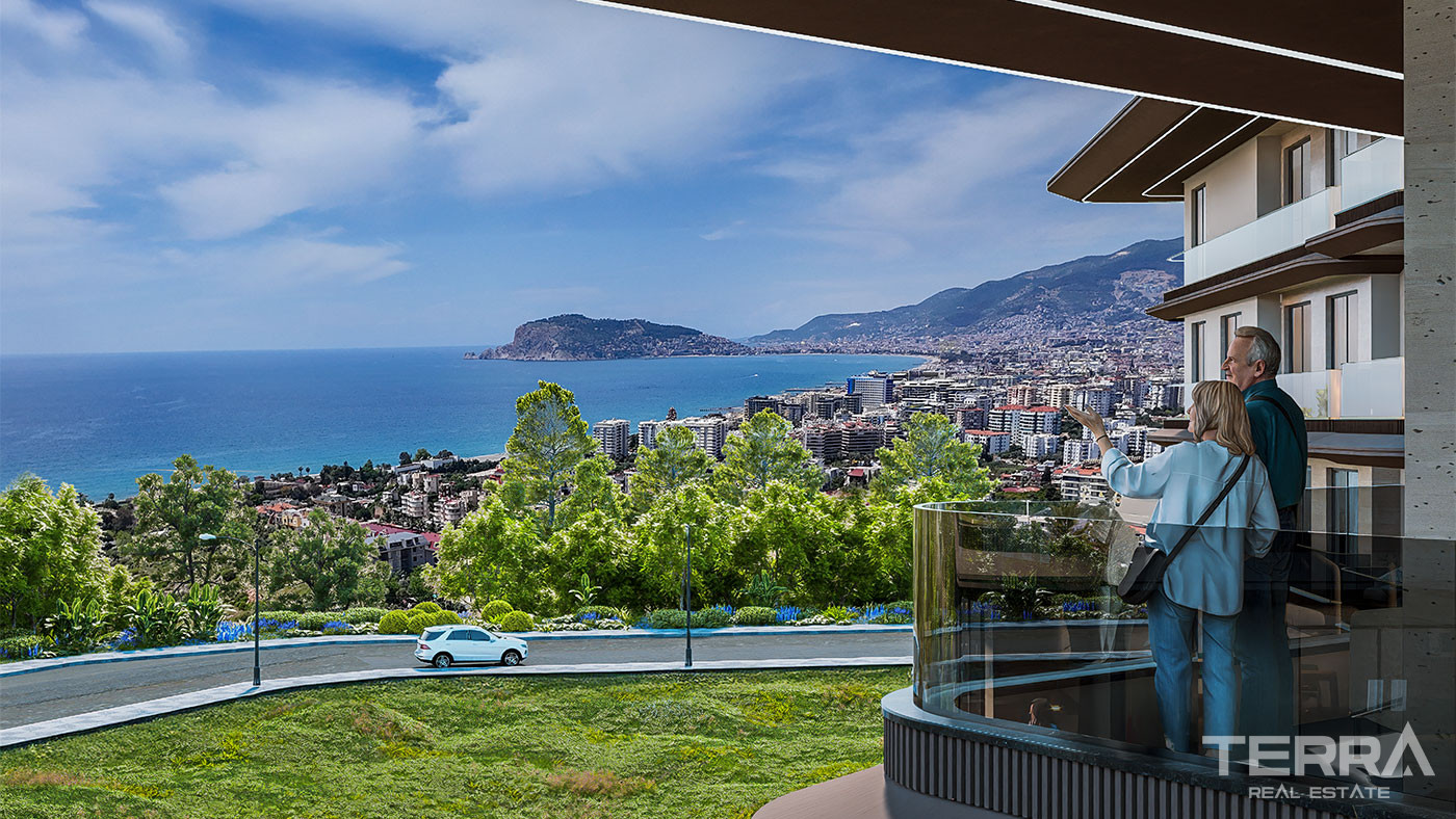 Sea View Apartments for Sale in Kestel, Alanya, Turkey