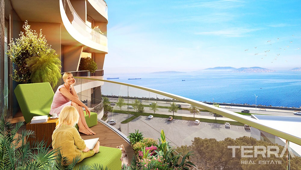 Exklusive Wohnungen zu verkaufen direkt am Meer in Kartal, Istanbul - 7575