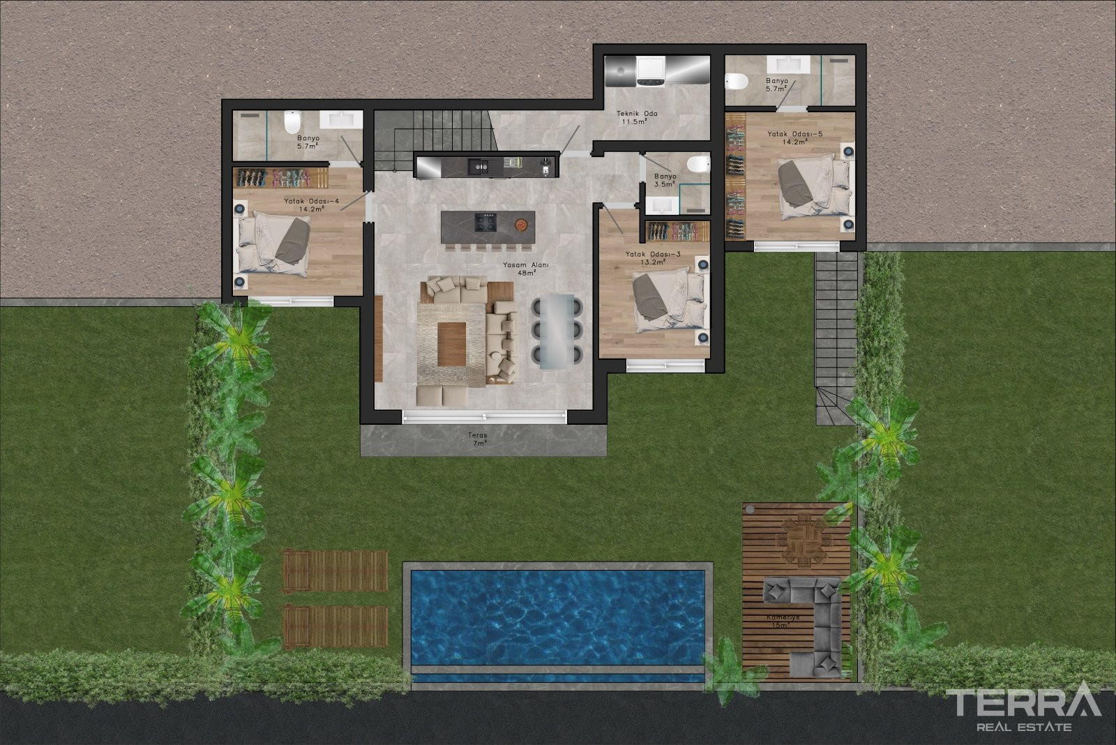 Sea View Villas for Sale in Bodrum, Muğla, Turkey - 127256