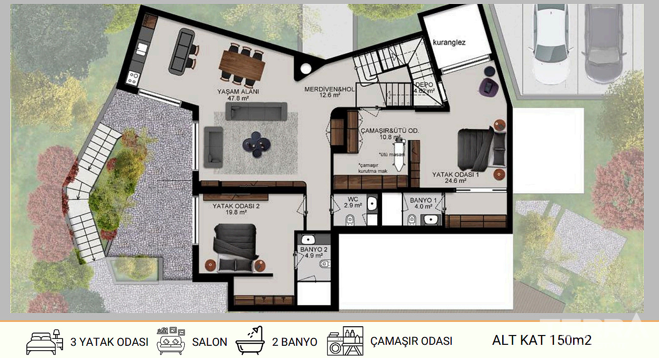 Sea View Villas for Sale in Bodrum, Muğla, Turkey - 127380