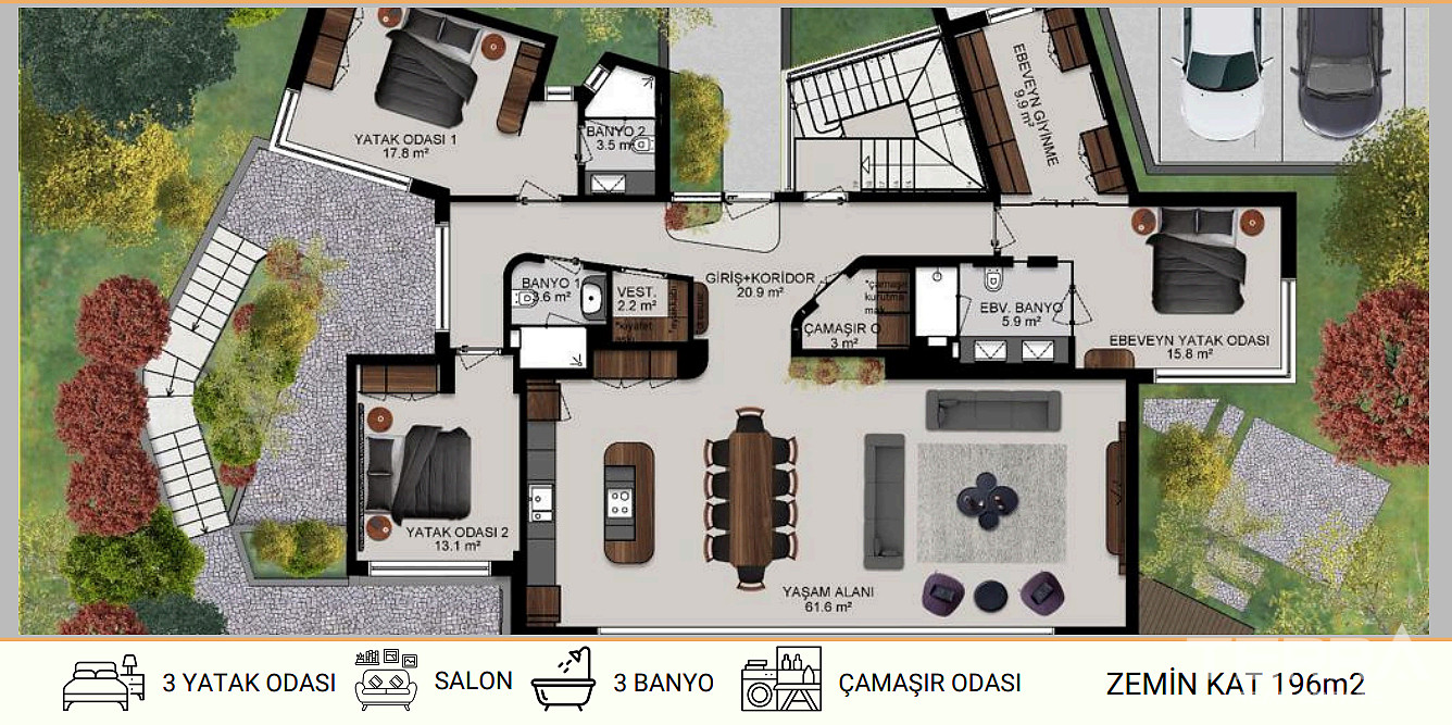 Sea View Villas for Sale in Bodrum, Muğla, Turkey - 127381