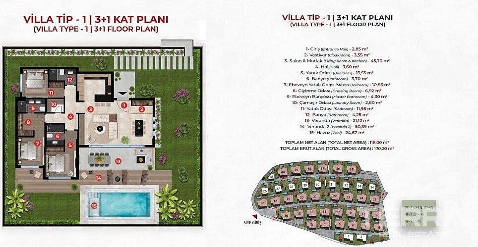 Sea View Villas for Sale in Bodrum, Muğla, Turkey - 127761