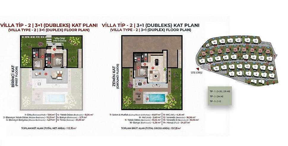 Sea View Villas for Sale in Bodrum, Muğla, Turkey - 127762