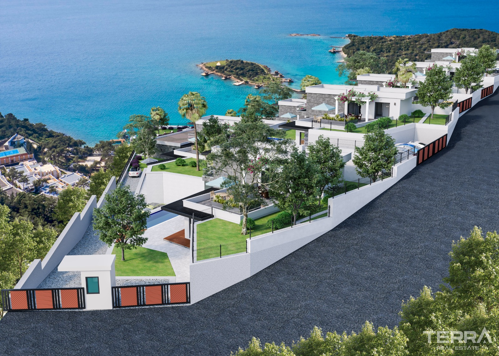 Sea View Villas for Sale in Bodrum, Muğla, Turkey - 127784