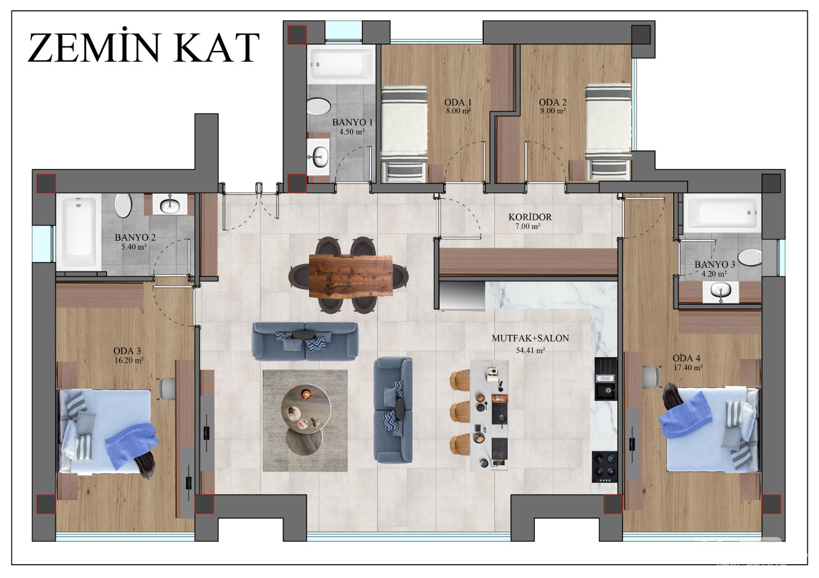 Sea View Villas for Sale in Bodrum, Muğla, Turkey - 127793
