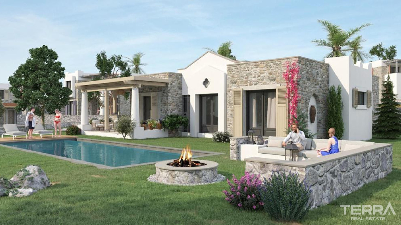 Muğla, Bodrum'da Deniz ve Doğa Manzaralı Satılık Müstakil Villalar - 128184