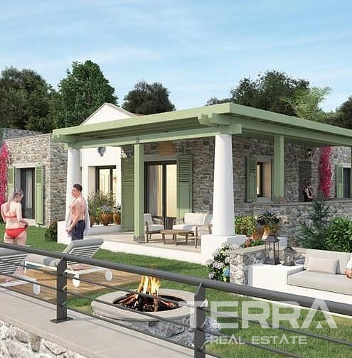 Muğla, Bodrum'da Deniz ve Doğa Manzaralı Satılık Müstakil Villalar - 128187