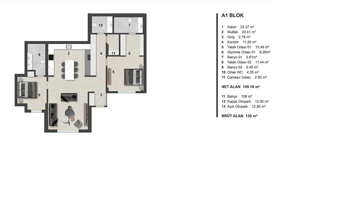 Sea View Apartments for Sale in Bodrum, Muğla, Turkey - 128247