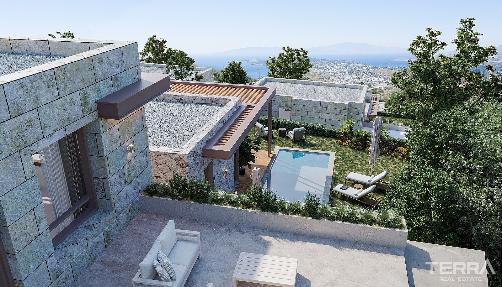 Sea View Villas for Sale in Bodrum, Muğla, Turkey - 128252