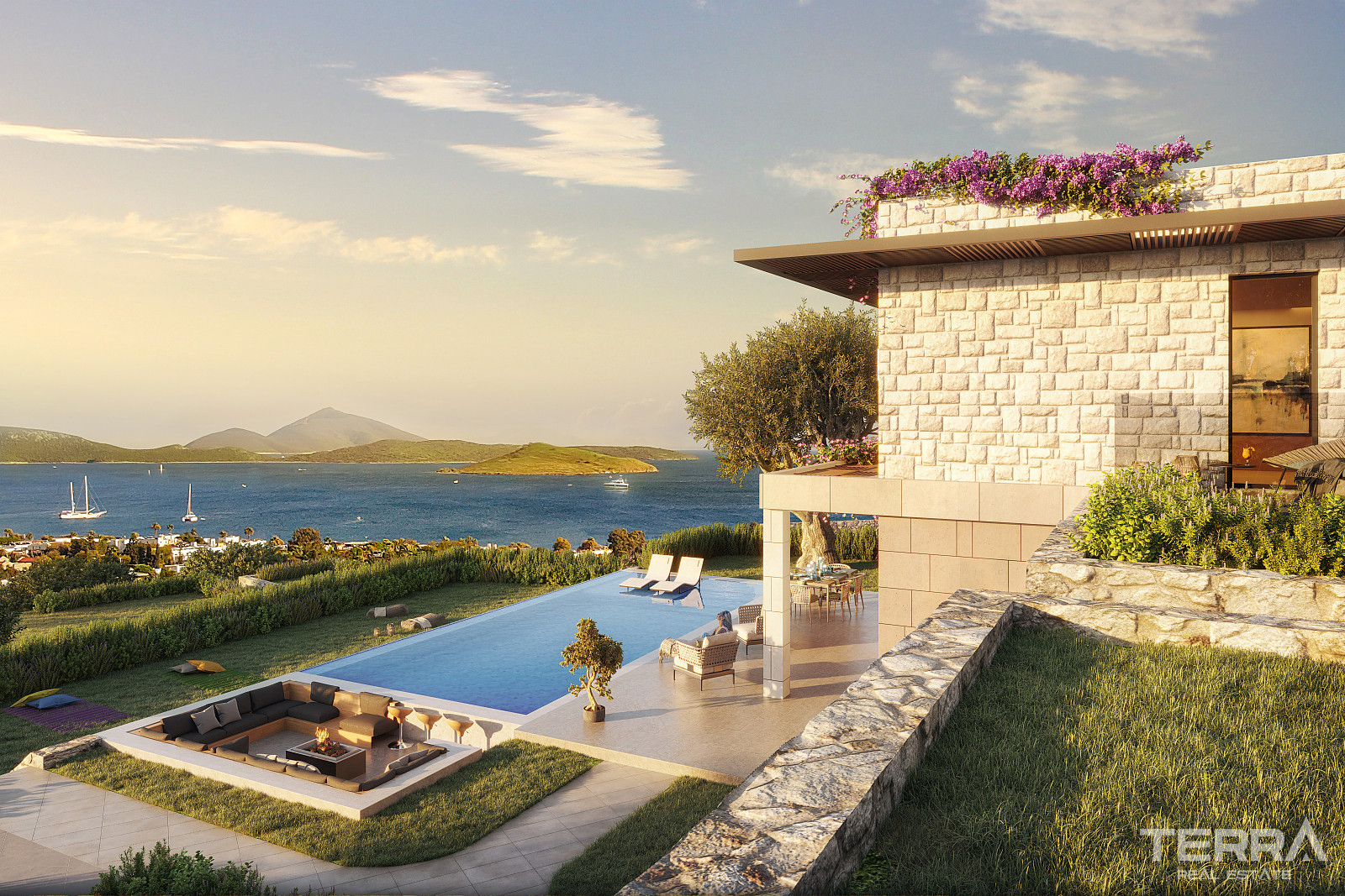 Sea View Villas for Sale in Bodrum, Muğla, Turkey - 128290