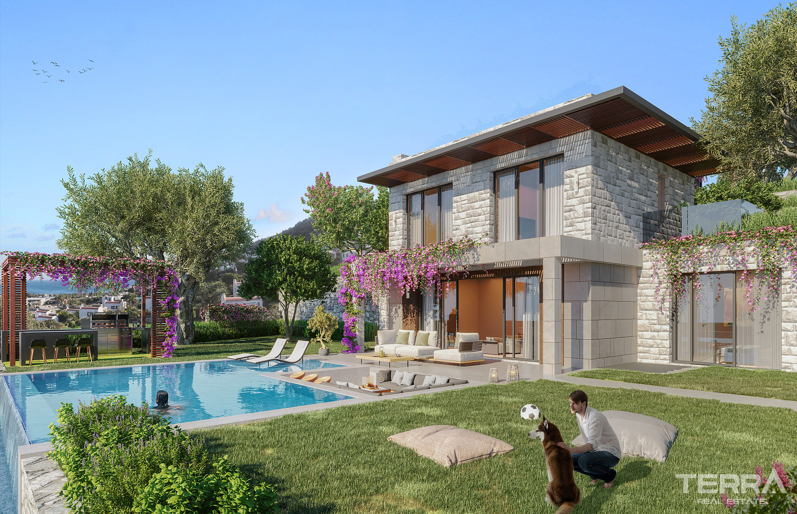 Sea View Villas for Sale in Bodrum, Muğla, Turkey - 128292