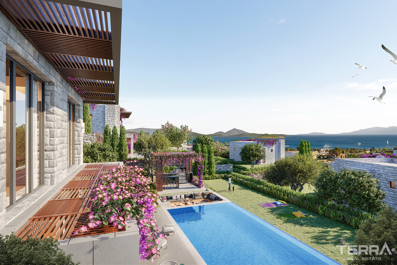 Sea View Villas for Sale in Bodrum, Muğla, Turkey - 128293