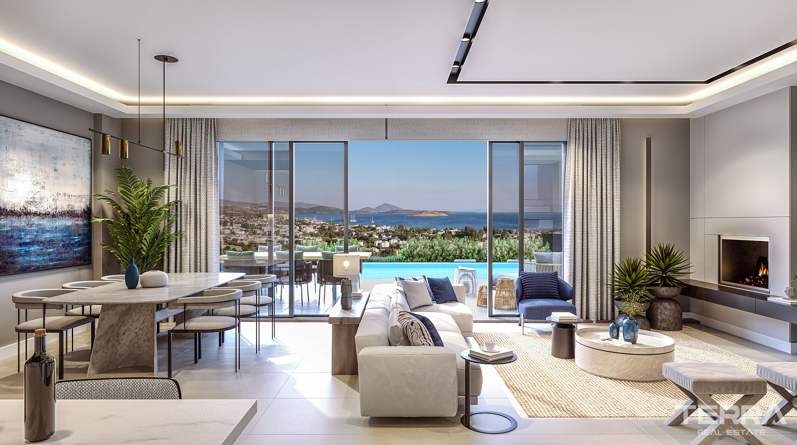 Sea View Villas for Sale in Bodrum, Muğla, Turkey - 128301