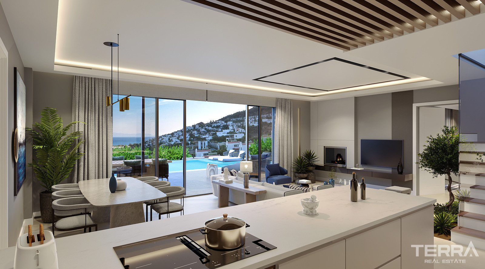 Sea View Villas for Sale in Bodrum, Muğla, Turkey - 128302