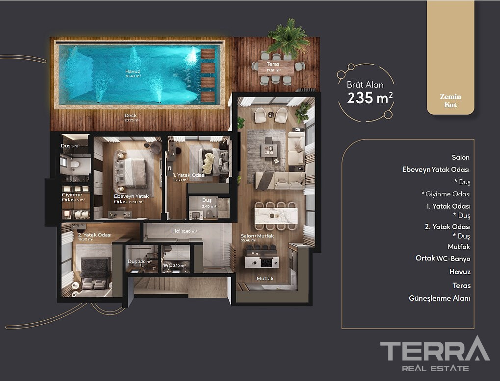 Sea View Villas for Sale in Bodrum, Muğla, Turkey - 128635