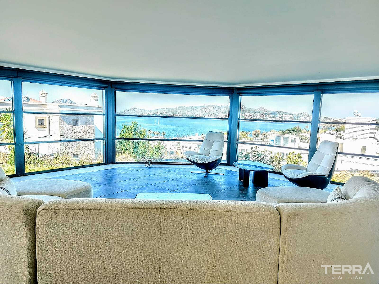 Sea View Villa for Sale in Bodrum, Muğla, Turkey - 128851