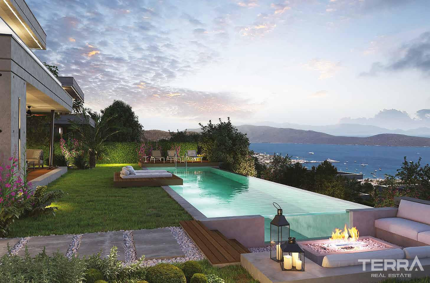 Sea View Villas for Sale in Bodrum, Muğla, Turkey - 128870