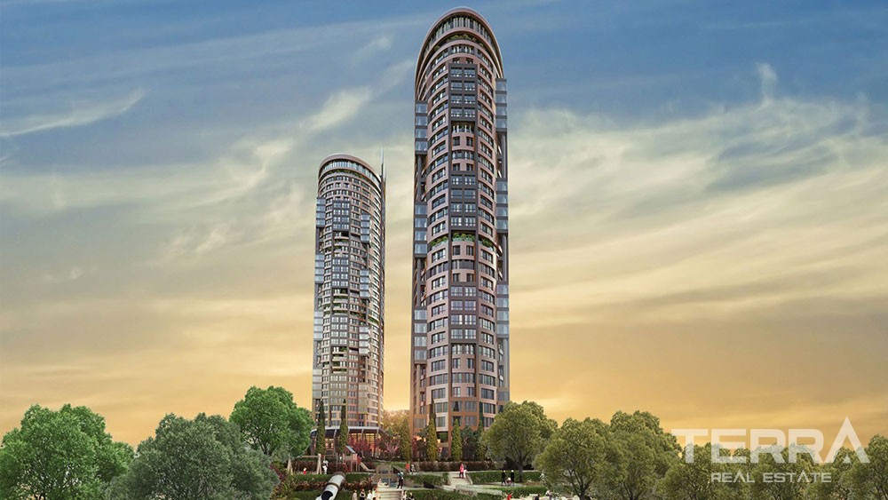 Luxury sea view apartments for sale in Kucukcekmece, Istanbul - 7673