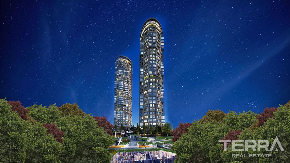 Luxury sea view apartments for sale in Kucukcekmece, Istanbul - 7675