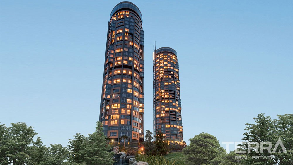 Luxury sea view apartments for sale in Kucukcekmece, Istanbul - 7676